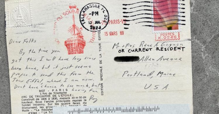 This antique postcard from a mysterious sender has a Maine woman stumped.