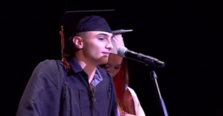 A high schooler blew everyone away with his graduation speech.