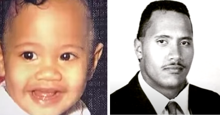 Dwayne 'The Rock' Johnson Baby Picture and Teen Picture