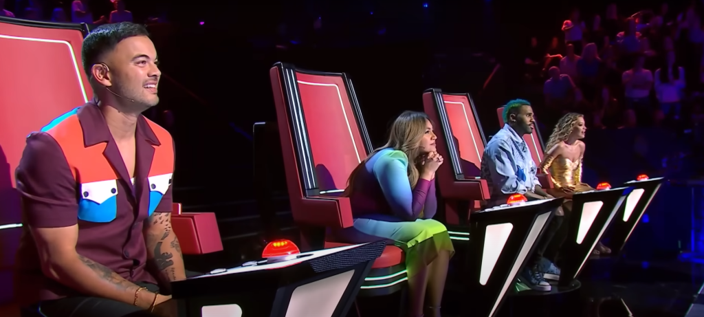 "The Voice Australia's" judges sit on the edge of their sits.