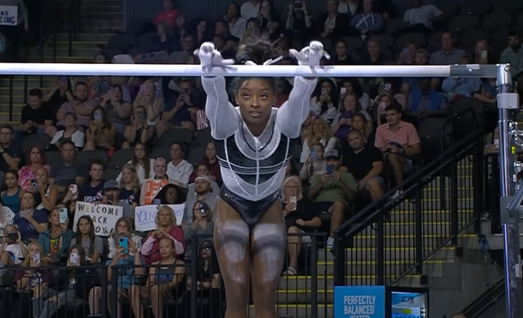 Simone Biles gave an incredible performance during the competition.