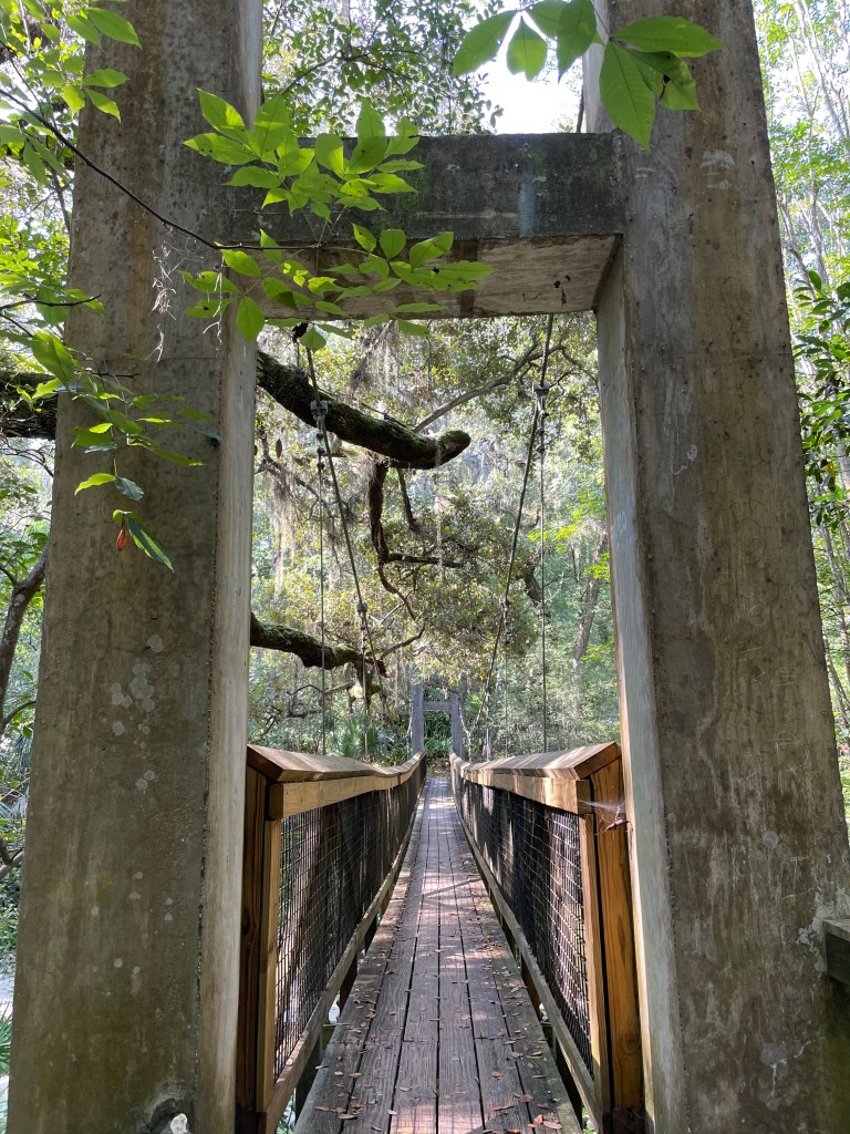 bridge at ravine gardens state park