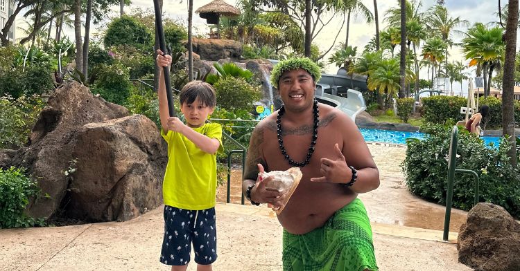 Julian met Ryan while on a trip to Hawaii.
