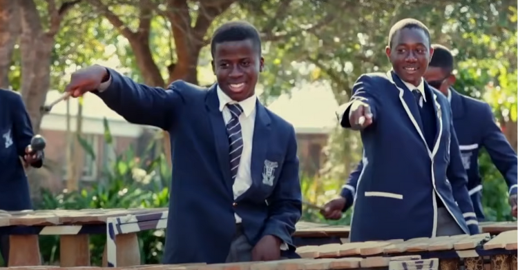 Marimba Boys playing in Zimbabwe.