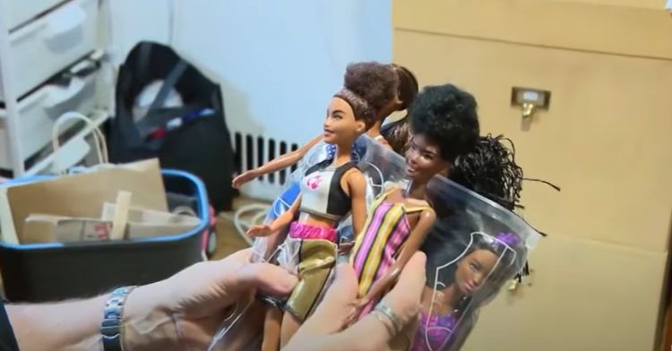 Donated Barbie dolls get makeovers from this designer.