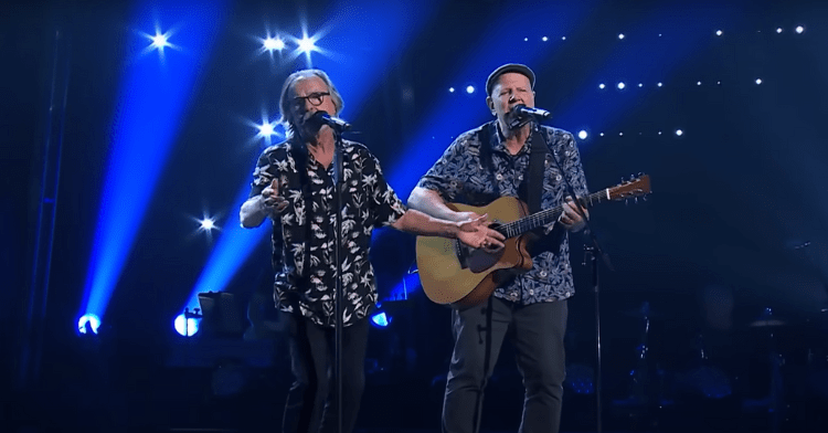 Duo on The Voice performing "We are Australian"