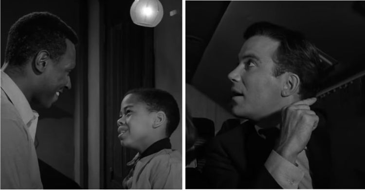 Two scenes from The Twilight Zone, "The Big Tall Wish" and “Nightmare at 20,000 Feet”