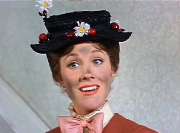 Julie Andrews as Mary Poppins