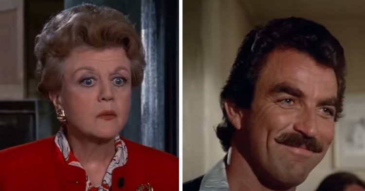 TV Shows from the 1980s featured many stars. This image shows Angela Lansbury on the left and Tom Selleck on the right.