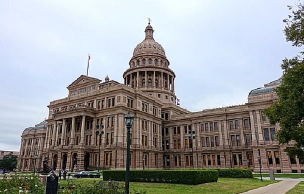 Image shows the Texas state capitol building