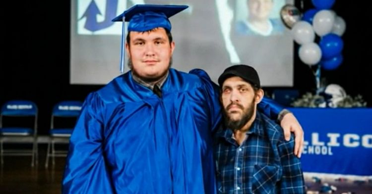 A dad with months to live got to see his son graduate.