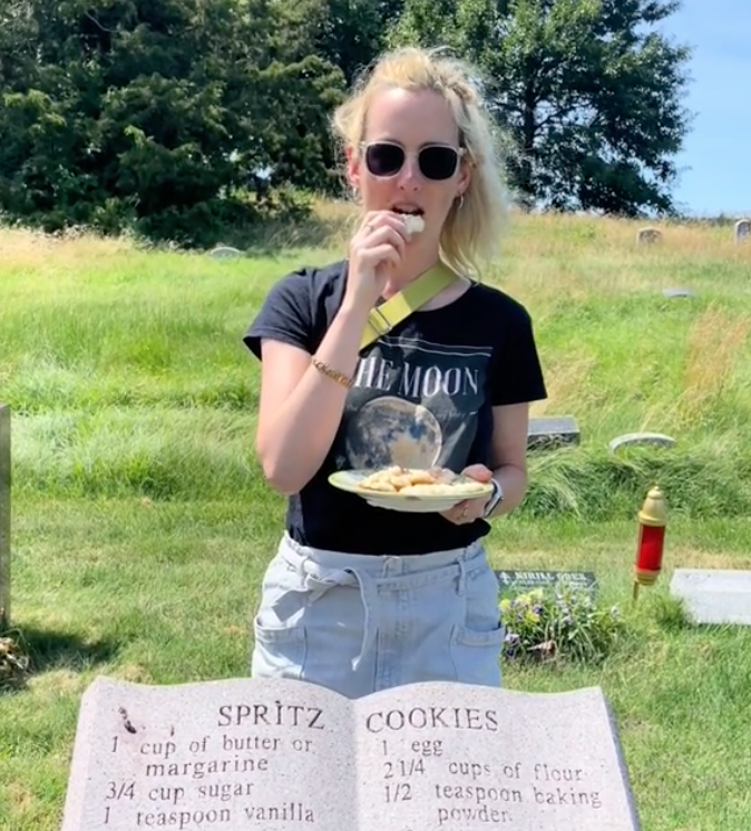 rosie trying a grave recipe