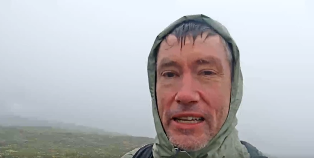 The hiker asked live viewers for help.