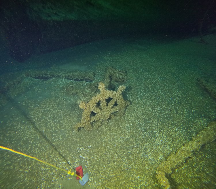 The ship has remained strangely well-preserved underwater.