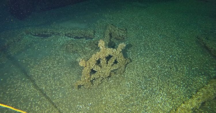 The ship has remained strangely well-preserved underwater.