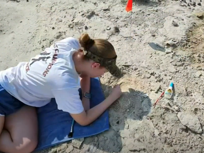 An Alabama teen has been finding fossils on her family's farm.