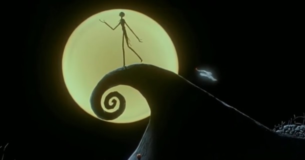 Jack Skellington from "The Nightmare Before Christmas" singing "Jack's Lament."