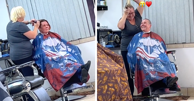 Barber Shaves His Head in Solidarity With Mother Fighting Cancer