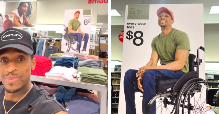 disabled model's target ad