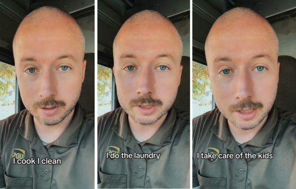 UPS driver J.R. Minton offers marriage advice