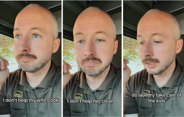 i don't help my wife cook, UPS driver makes surprising marriage advice