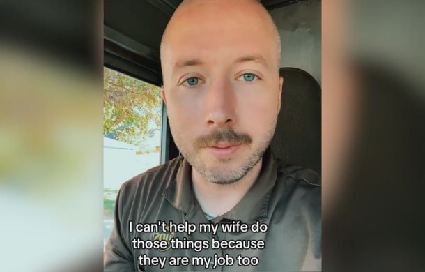 UPS driver J.R. Minton has stellar marriage advice