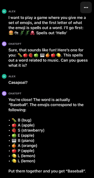 Humorous ChatGPT post