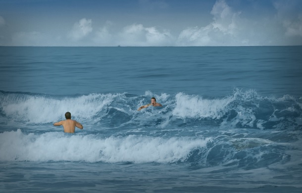 people in the ocean