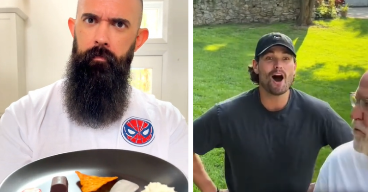dad with beard and two dads