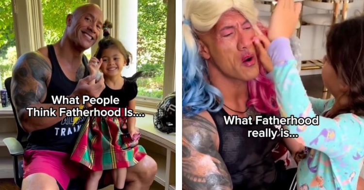 Dwayne The Rock Johnson Hilariously Captures Fatherhood With