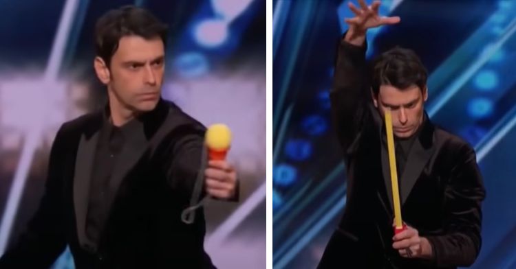 Amazing "mentalist" performing feats of "telekinesis" for the AGT audience.