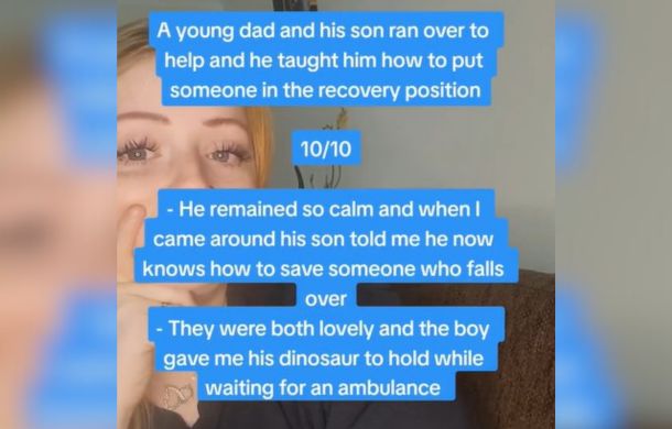 Image describes strangers' reactions to seizures