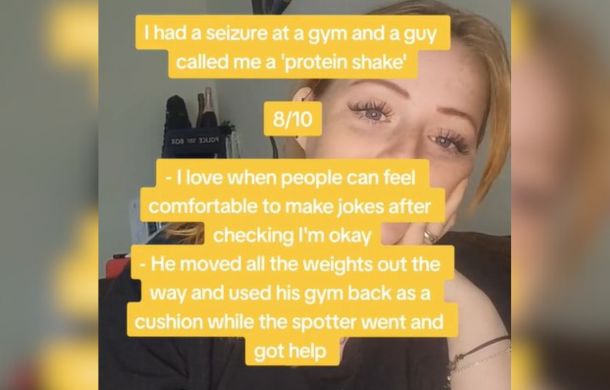 Image describes a funny reaction to Lauren's seizures