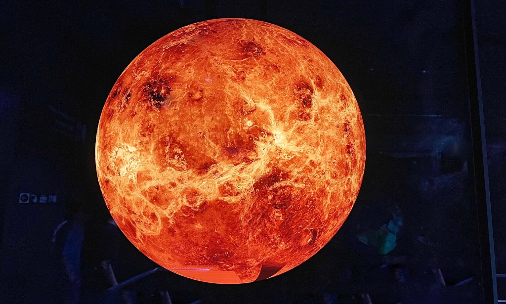 Close up view of Venus.