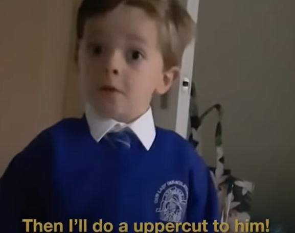 father christmas isn't being very nice to me kid talks about santa