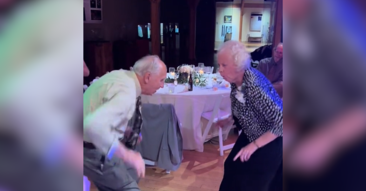 old couple dancing
