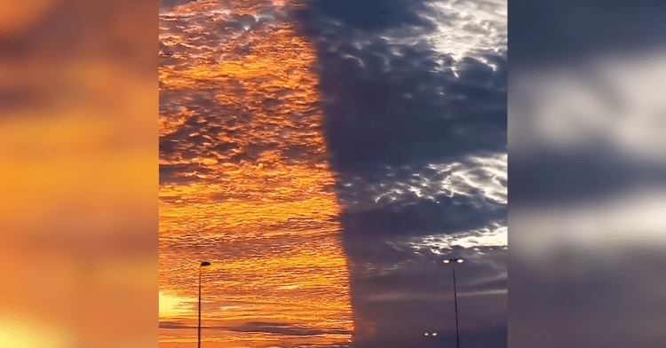 split sky sunset