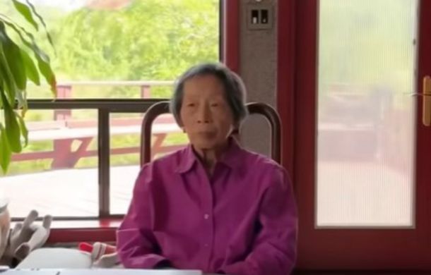 Stoic Chinese grandmother after the first meal. She was less than impressed with the boyfriend.