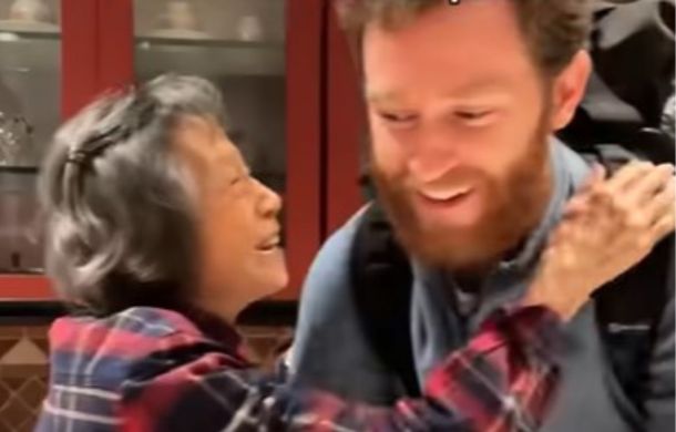 By week 3 there were big smiles, huge hugs, and the Chinese grandmother actually seemed to like the boyfriend.