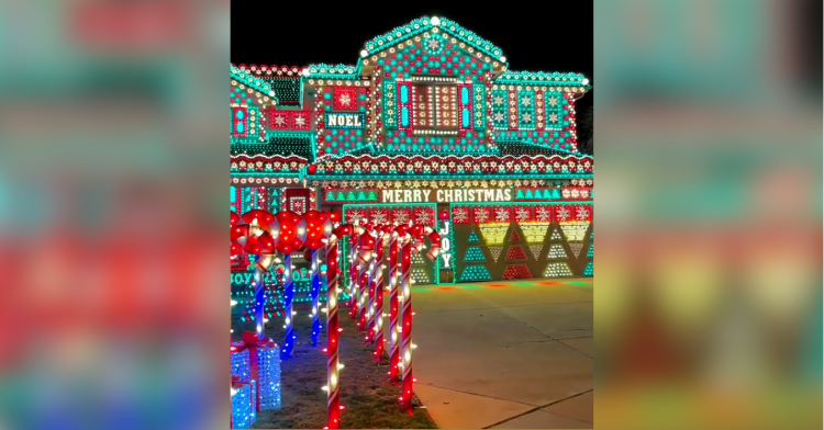 House with christmas decorations