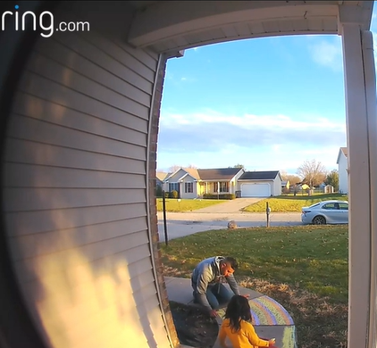 Ring cam footage of a little girl when she confronts dad with his worst nightmare: the day she gets a boyfriend.