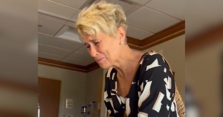 A grandma cries happy tears when she finds out one of her twin grandchildren is named after her.