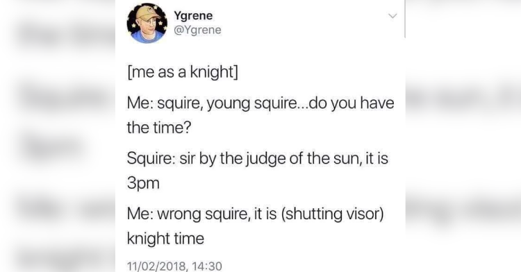 knight tweet