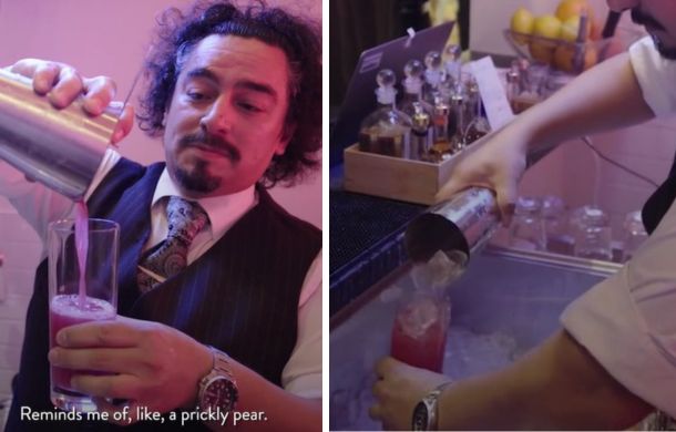 AI-inspired cocktail made from the same human suggestions, but developed using AI technology.