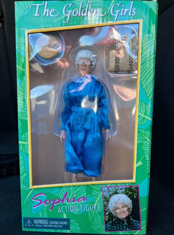 When it comes to weird gifts, this Sophia Golden Girls action figure is a bit scary.