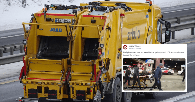 garbage truck and tweet