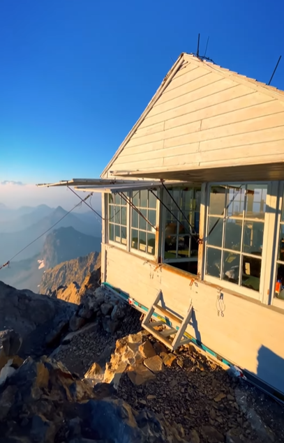 A fire lookout in Washington with a majestic view. 
