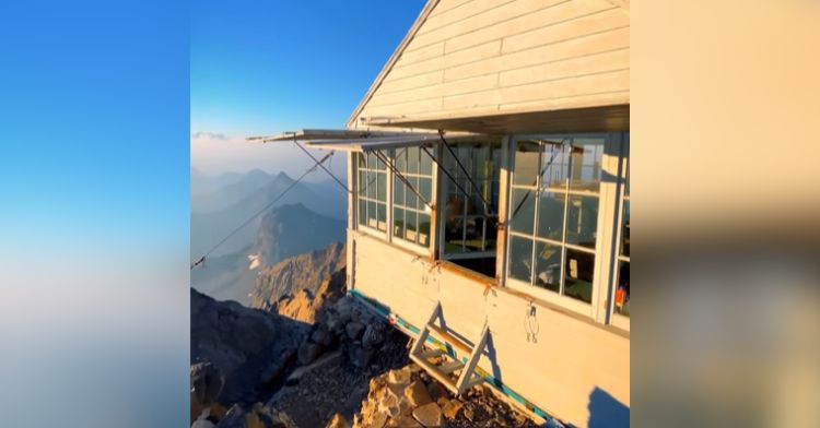 A fire lookout in Washington with a majestic view.