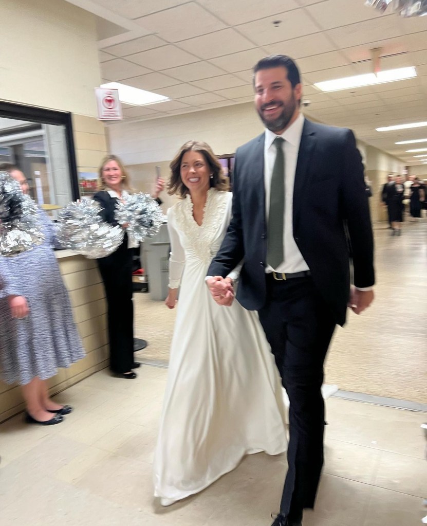 The teacher leaving her surprise wedding