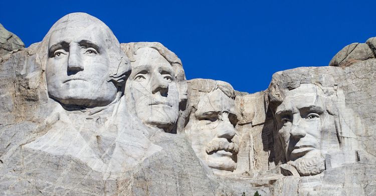 Mt. Rushmore is one of the most famous monuments to past presidents.